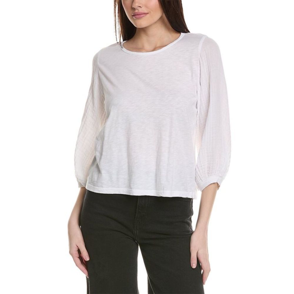 Michael Stars Iliana Fabric Mix Top